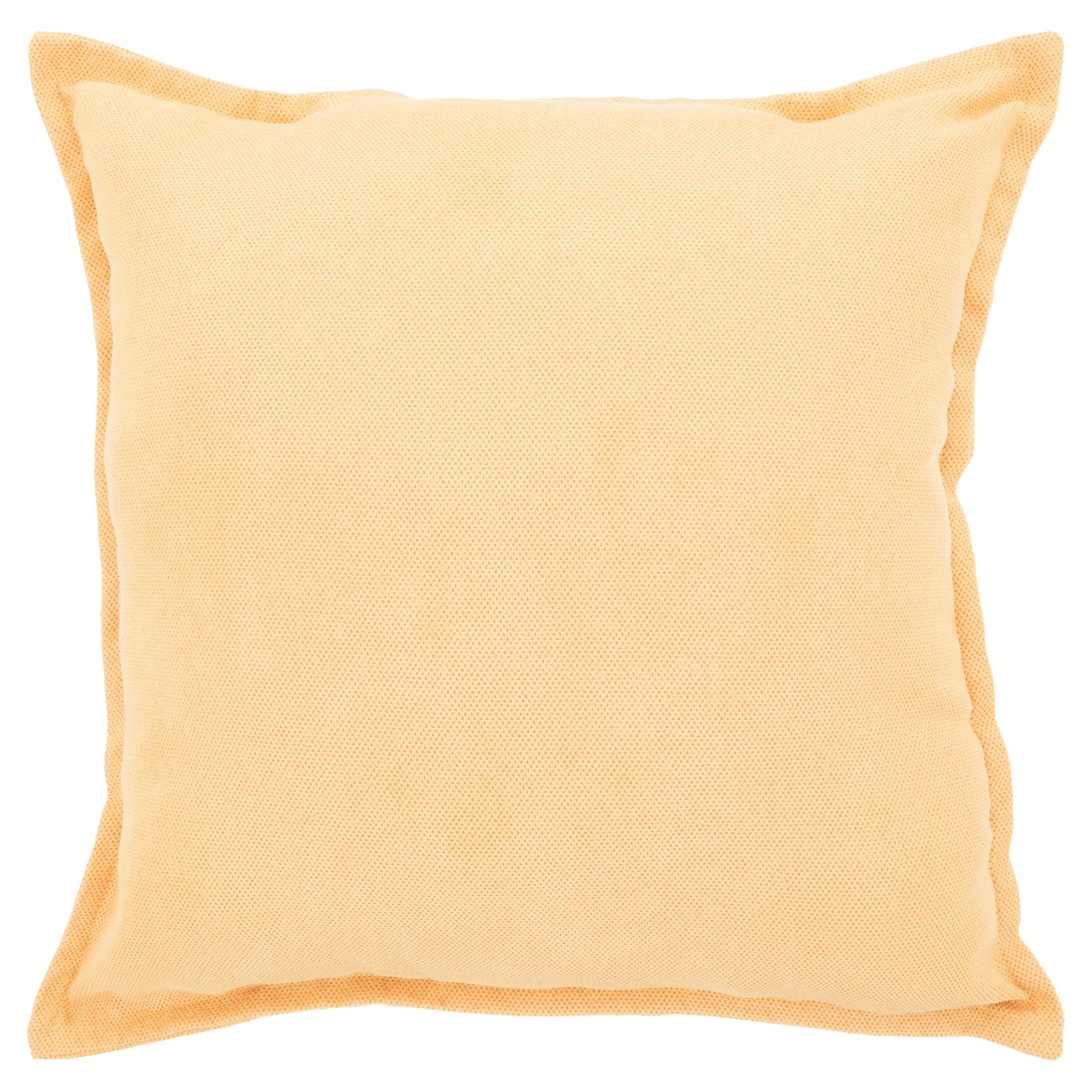 Faux Suede Decorative Throw Pillow, 18 in X 18 In, Square, Curry Yellow, 1 Pillow