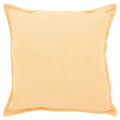 Faux Suede Decorative Throw Pillow, 18 in X 18 In, Square, Curry Yellow, 1 Pillow