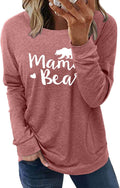 Womens Crewneck Sweatshirt Casual Loose Fit Tops Long Sleeve Shirts