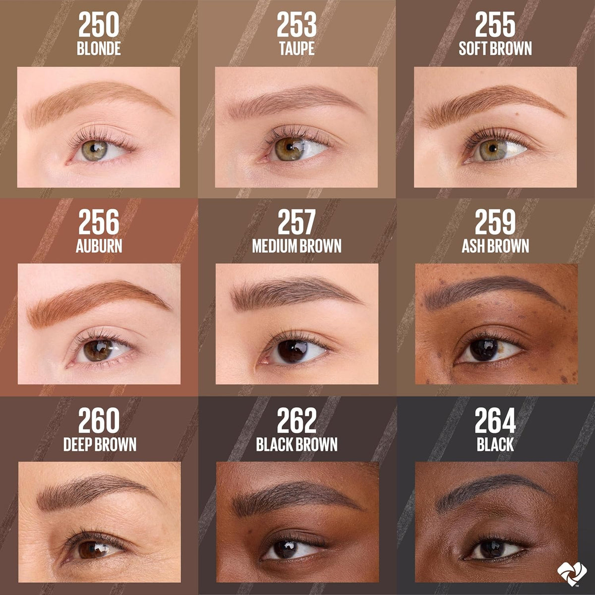 Express Brow Ultra Slim Eyebrow Makeup, Brow Pencil with Precision Tip and Spoolie for Defined Eyebrows, Soft Brown 255, 1 Count