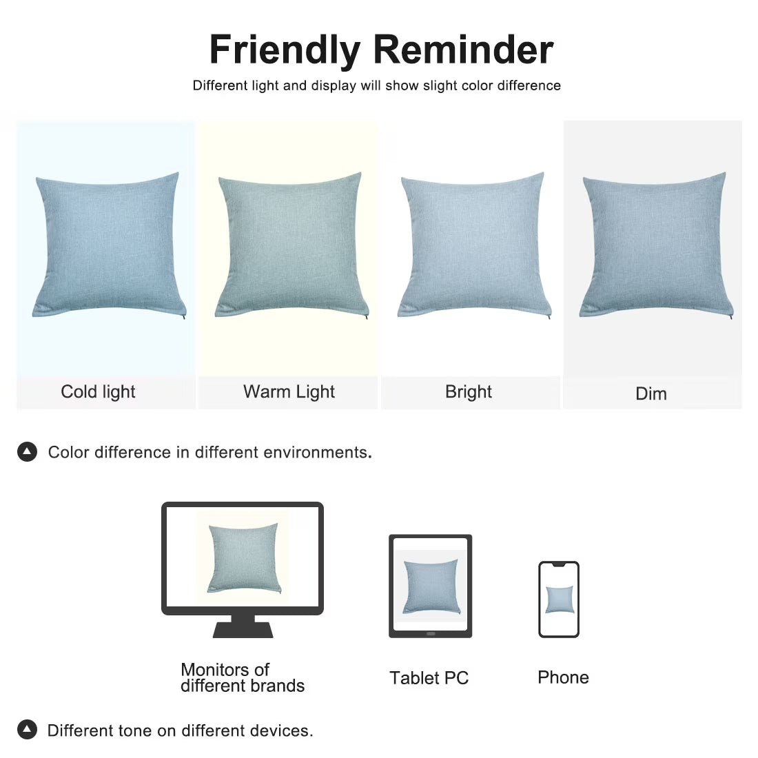 2 Pack Cotton Linen Throw Pillow Covers 18