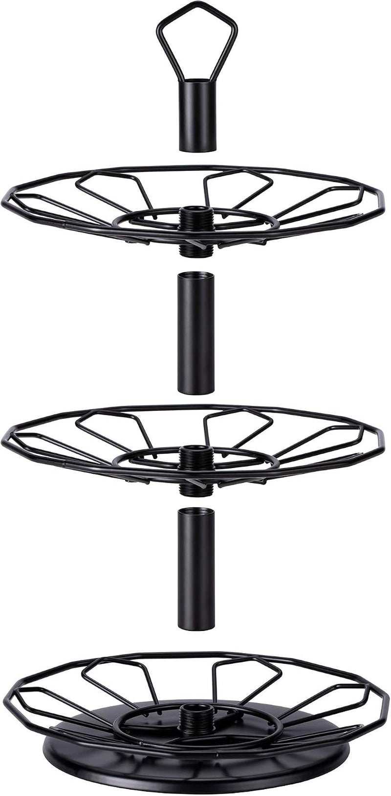 K Cup Holder Carousel 3 Tier for Keurig Pod Holder Metal DIY Install Small for K-Cup Storage Stand 21 K Pod Storage